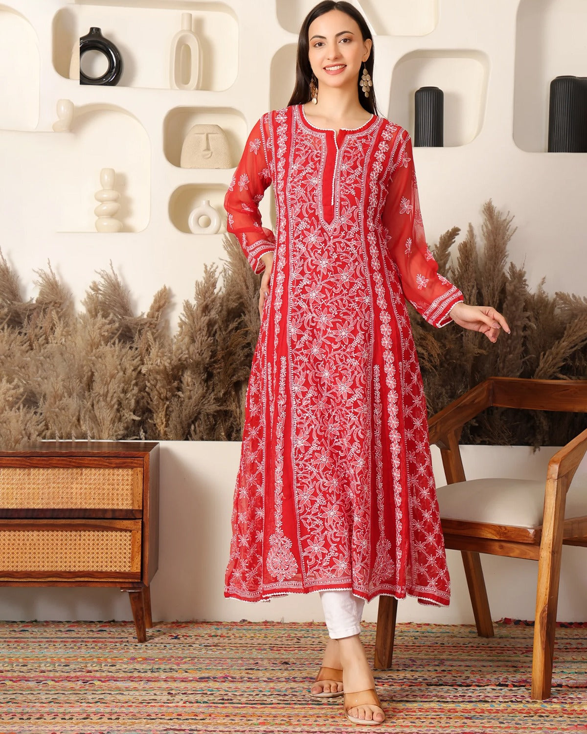 Adaah Chikankari Anarkali